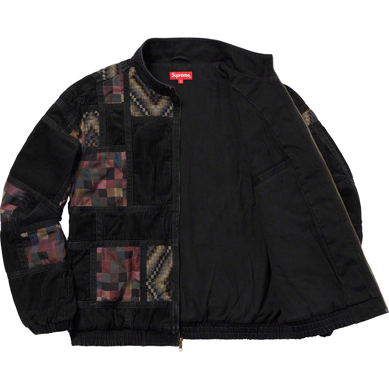 Corduroy Patchwork Denim Jacket view 3